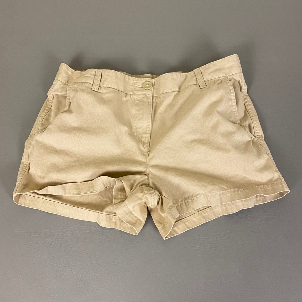 Joe Fresh Khaki Shorts Women's Size 10 Beige‎ Cotton Casual Summer Everyday